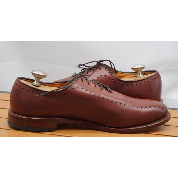 Allen Edmonds 9.5 C Hastings Chili Brown Mens Whole-Cut Dress Shoes main image 4